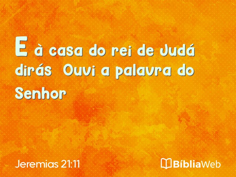 Jeremias 21:11 em imagem para compartilhar