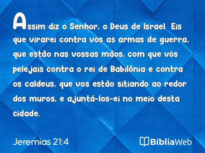 Jeremias 21:4 em imagem para compartilhar