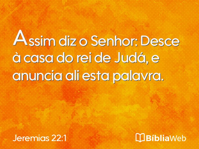 Jeremias 22:1 em imagem para compartilhar