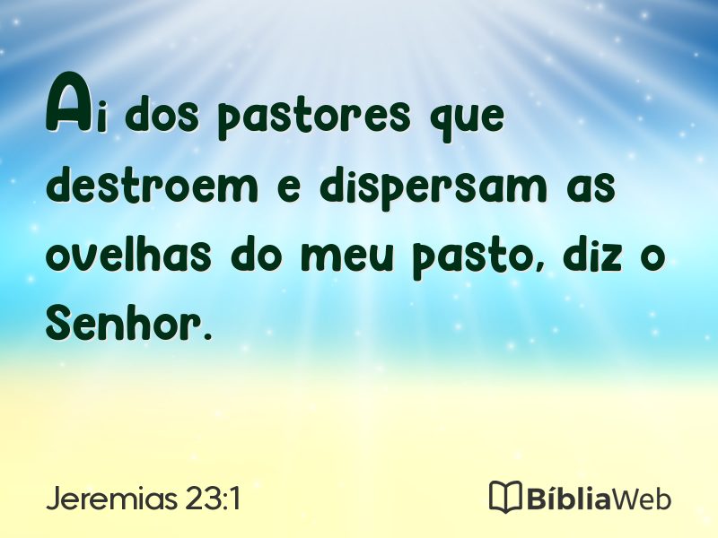 Jeremias 23:1 em imagem para compartilhar