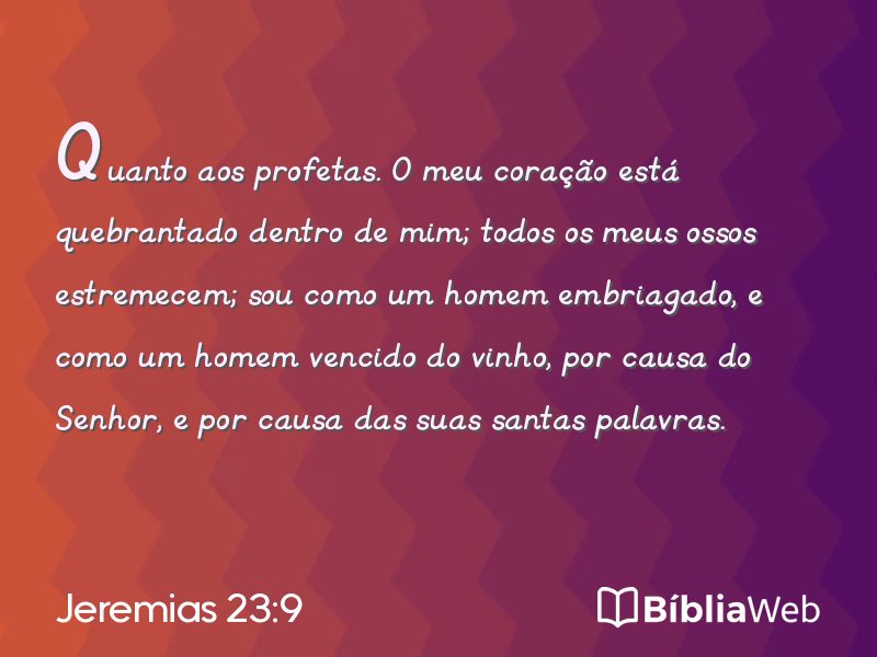 Jeremias 23:9 em imagem para compartilhar