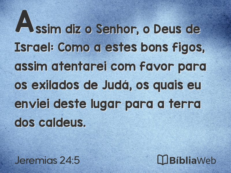 Jeremias 24:5 em imagem para compartilhar