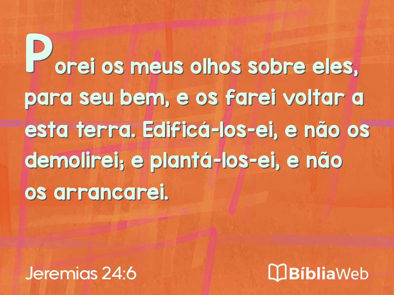 Jeremias 24:6 em imagem para compartilhar