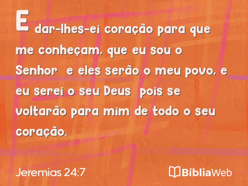 Jeremias 24:7 em imagem para compartilhar