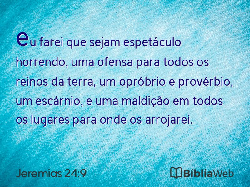 Jeremias 24:9 em imagem para compartilhar