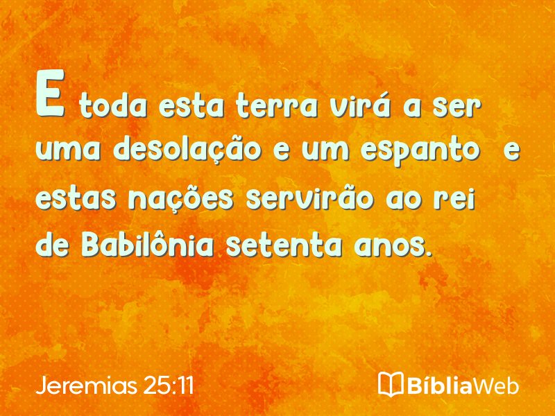 Jeremias 25:11 em imagem para compartilhar