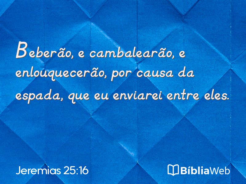 Jeremias 25:16 em imagem para compartilhar