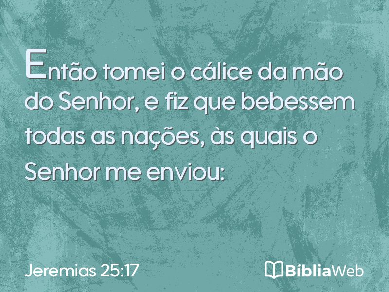 Jeremias 25:17 em imagem para compartilhar