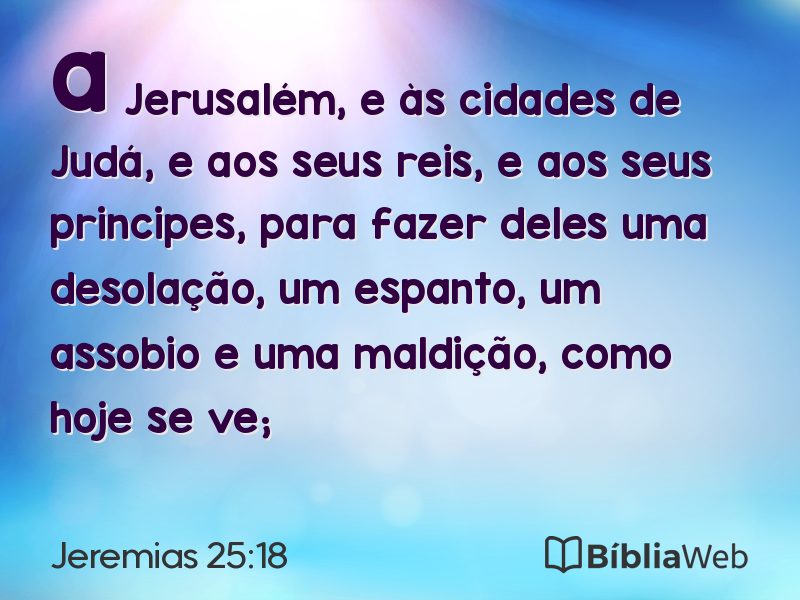 Jeremias 25:18 em imagem para compartilhar