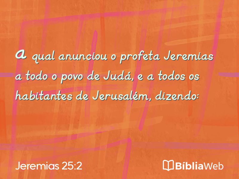 Jeremias 25:2 em imagem para compartilhar