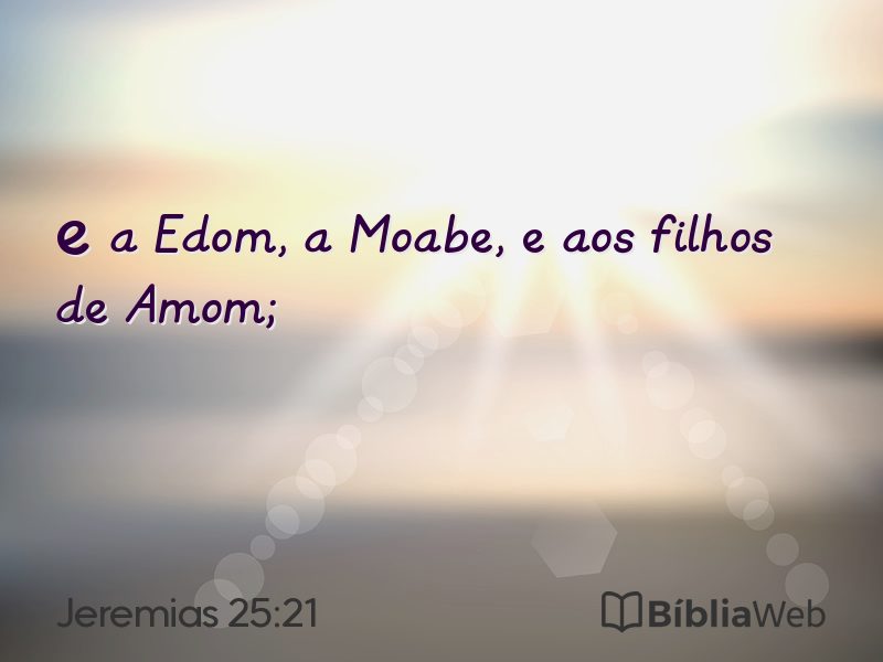 Jeremias 25:21 em imagem para compartilhar
