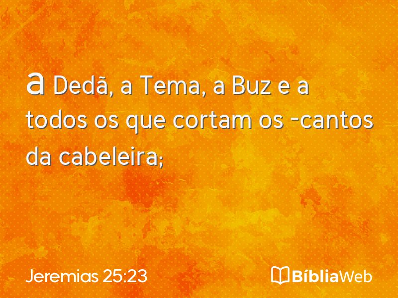 Jeremias 25:23 em imagem para compartilhar