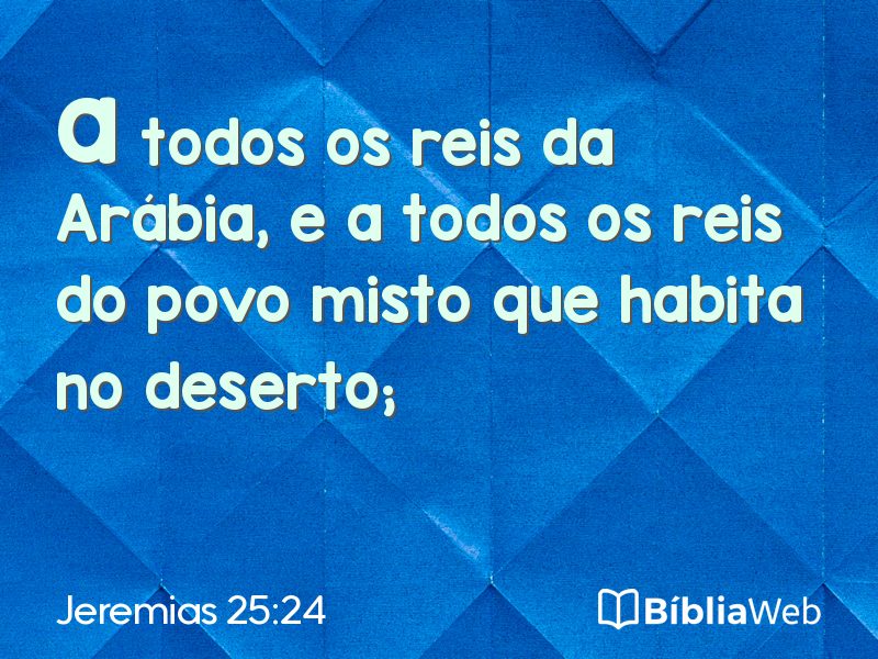 Jeremias 25:24 em imagem para compartilhar