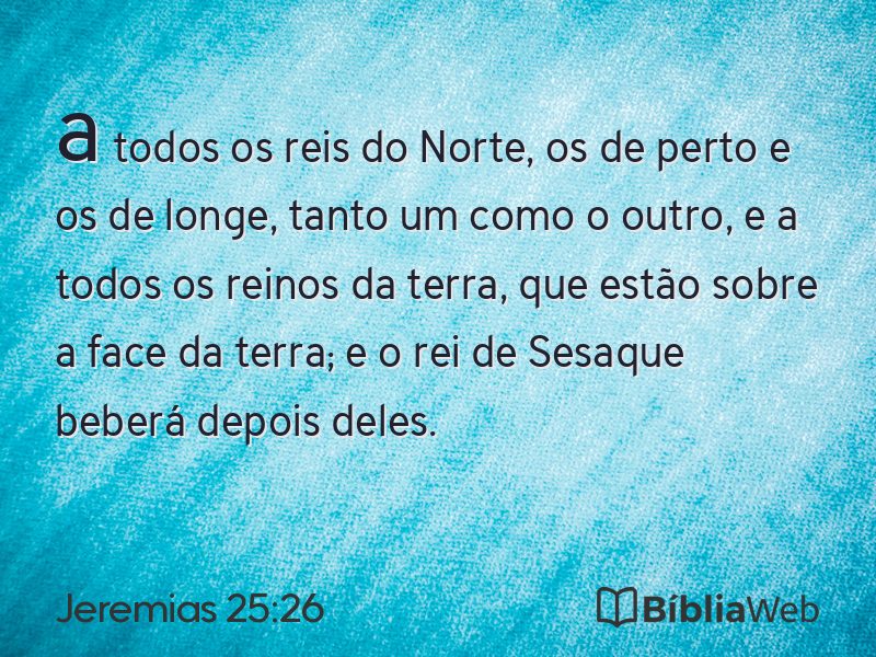 Jeremias 25:26 em imagem para compartilhar