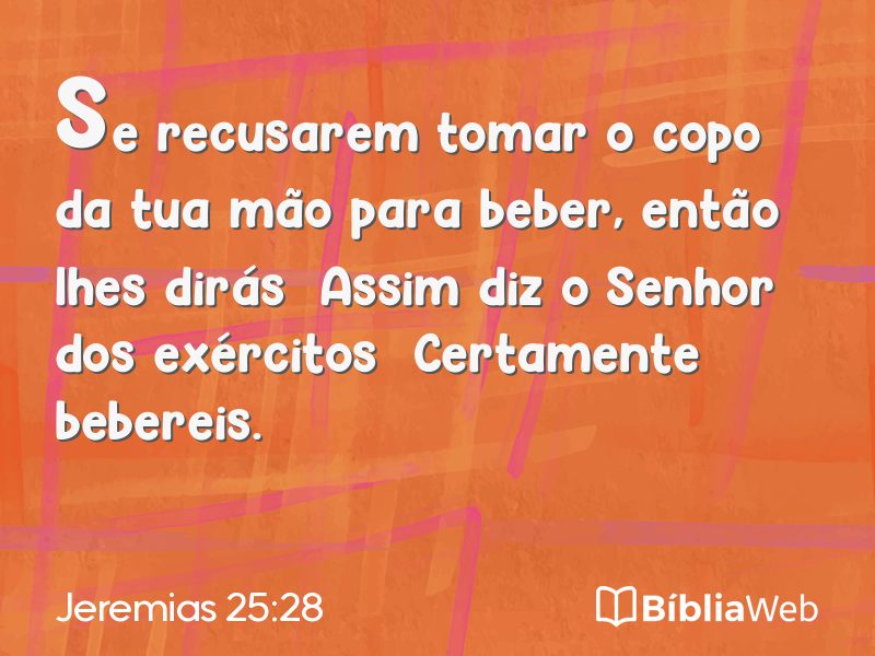 Jeremias 25:28 em imagem para compartilhar