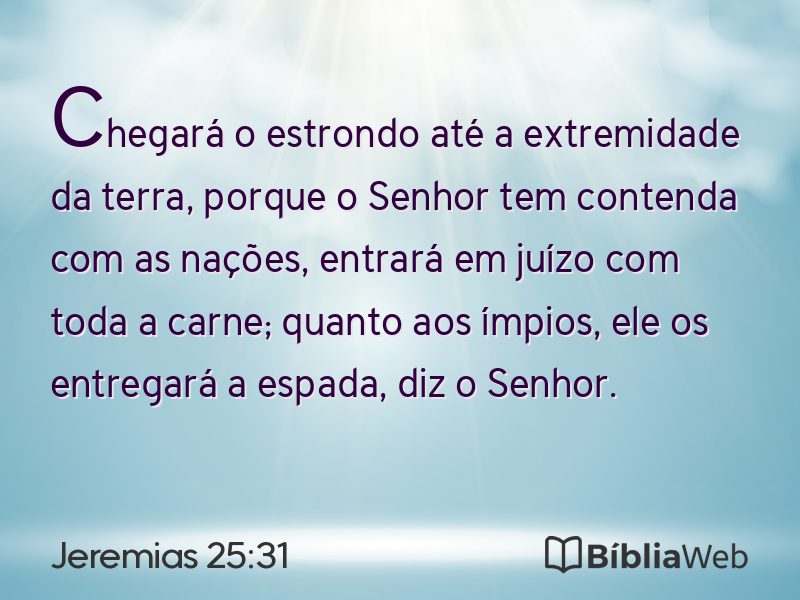Jeremias 25:31 em imagem para compartilhar
