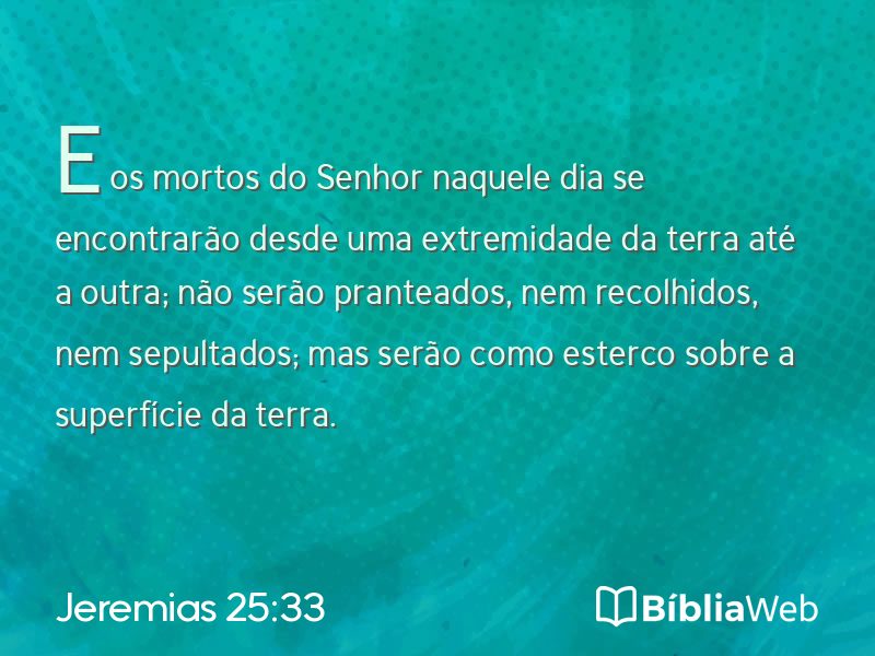 Jeremias 25:33 em imagem para compartilhar
