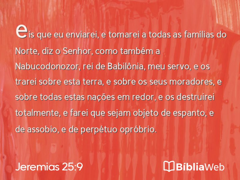 Jeremias 25:9 em imagem para compartilhar
