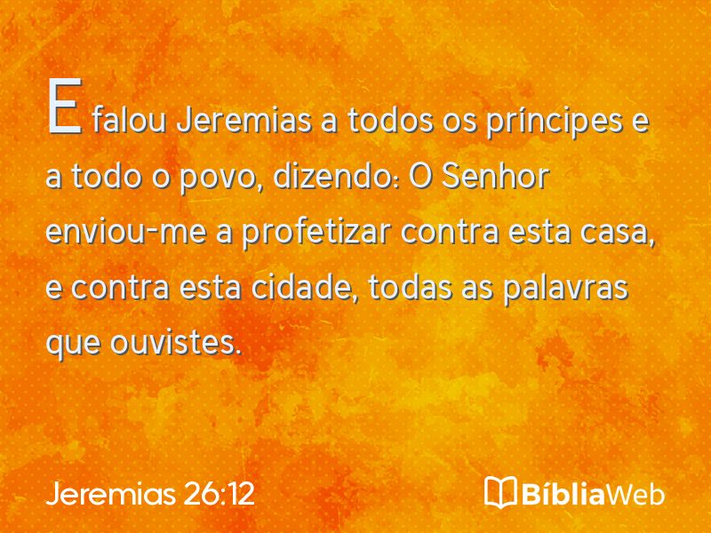 Jeremias 26:12 em imagem para compartilhar
