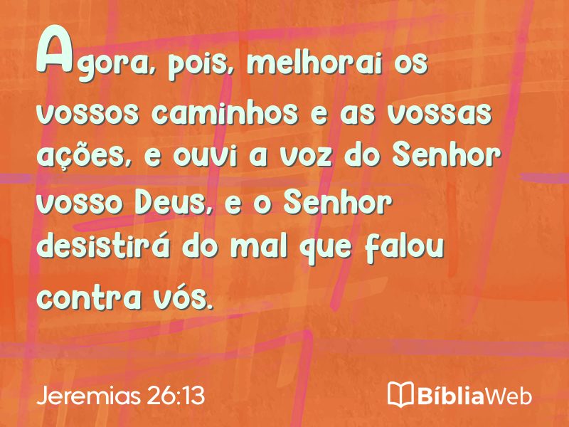 Jeremias 26:13 em imagem para compartilhar
