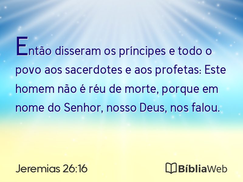 Jeremias 26:16 em imagem para compartilhar