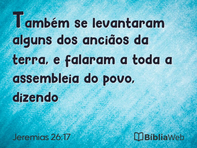 Jeremias 26:17 em imagem para compartilhar