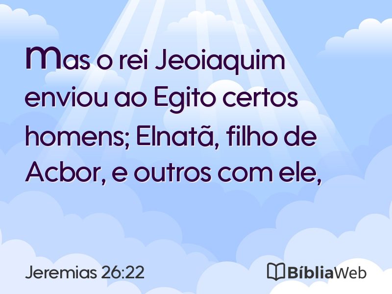Jeremias 26:22 em imagem para compartilhar