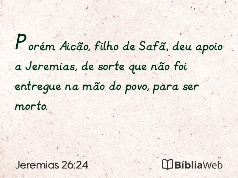 Jeremias 26:24 em imagem para compartilhar