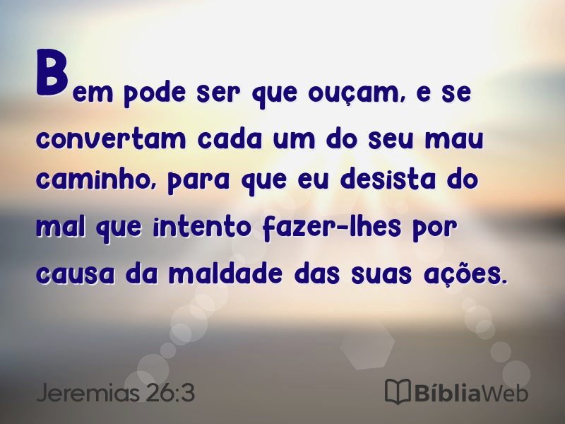Jeremias 26:3 em imagem para compartilhar