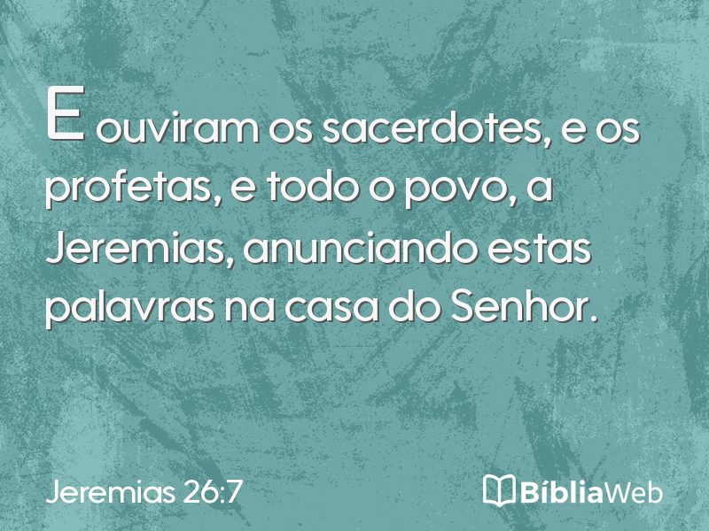 Jeremias 26:7 em imagem para compartilhar