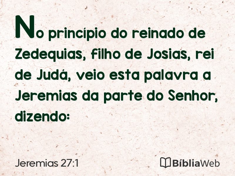 Jeremias 27:1 em imagem para compartilhar