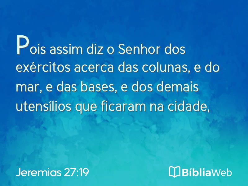 Jeremias 27:19 em imagem para compartilhar