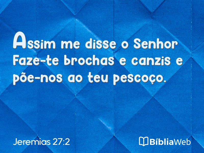 Jeremias 27:2 em imagem para compartilhar