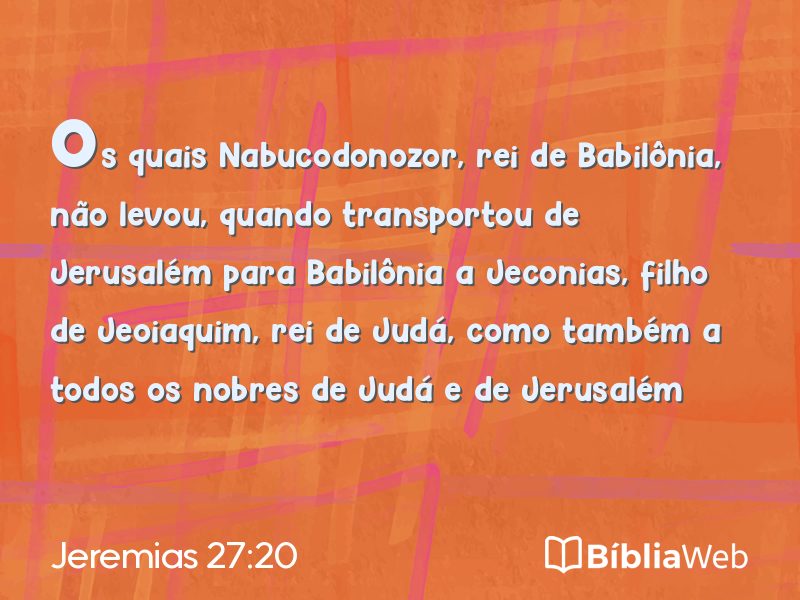 Jeremias 27:20 em imagem para compartilhar