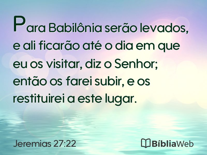 Jeremias 27:22 em imagem para compartilhar
