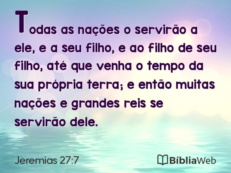 Jeremias 27:7 em imagem para compartilhar