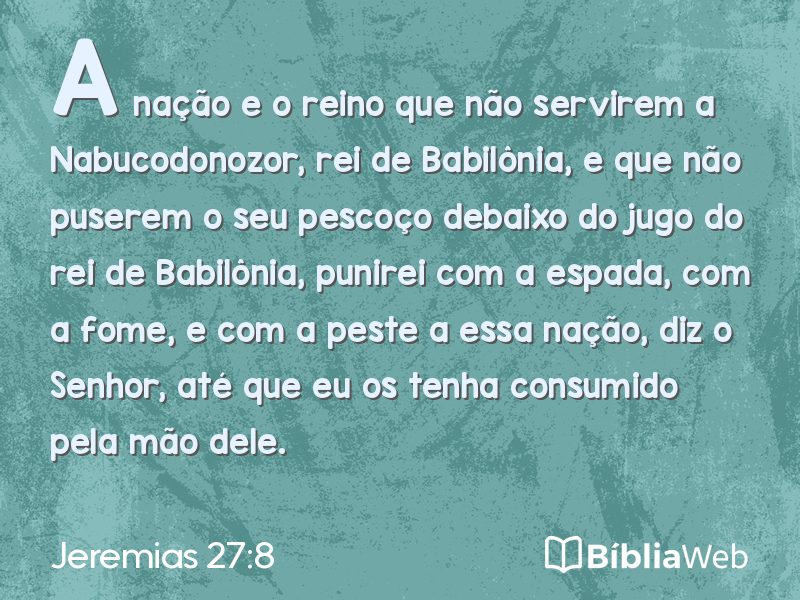 Jeremias 27:8 em imagem para compartilhar