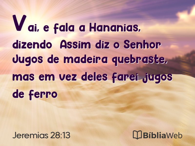 Jeremias 28:13 em imagem para compartilhar