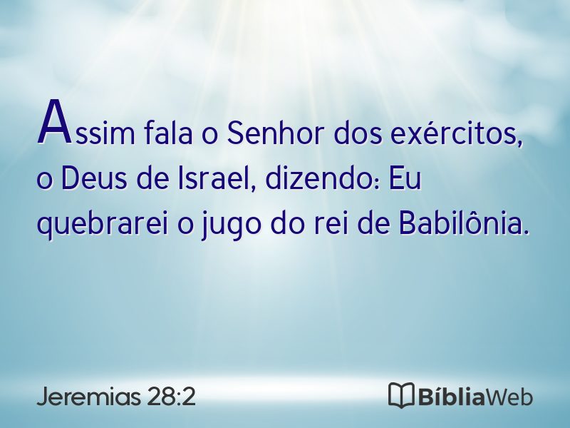 Jeremias 28:2 em imagem para compartilhar