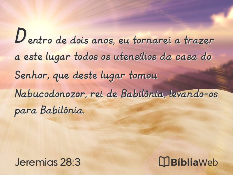 Jeremias 28:3 em imagem para compartilhar