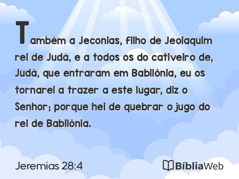 Jeremias 28:4 em imagem para compartilhar