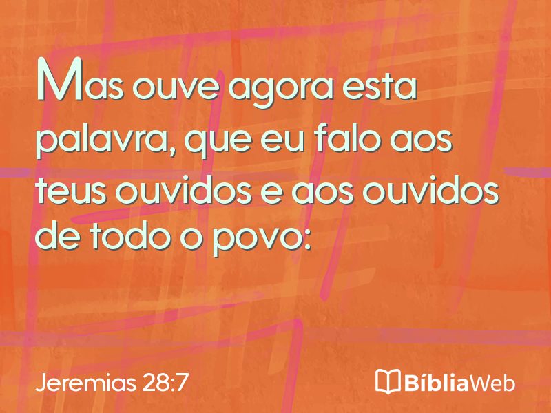 Jeremias 28:7 em imagem para compartilhar