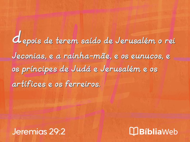 Jeremias 29:2 em imagem para compartilhar