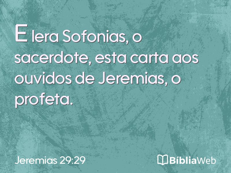 Jeremias 29:29 em imagem para compartilhar