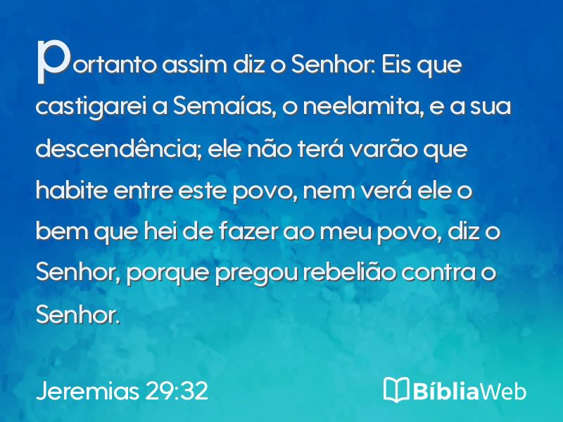 Jeremias 29:32 em imagem para compartilhar