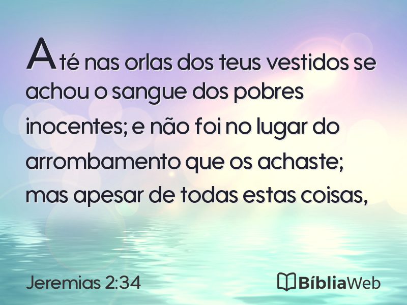 Jeremias 2:34 em imagem para compartilhar