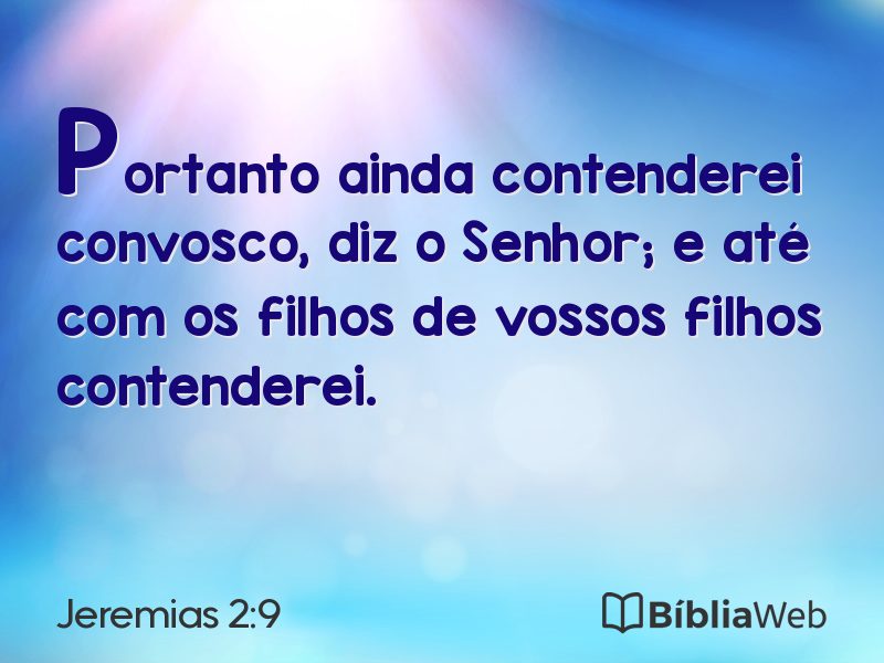 Jeremias 2:9 em imagem para compartilhar
