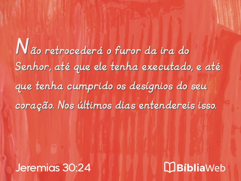 Jeremias 30:24 em imagem para compartilhar