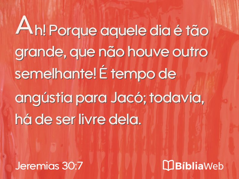 Jeremias 30:7 em imagem para compartilhar