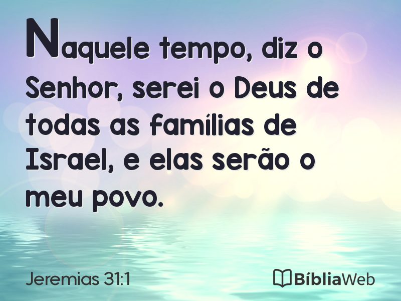 Jeremias 31:1 em imagem para compartilhar